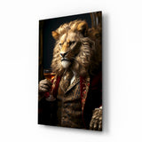 Gentleman Glass Wall Art|| Designer's Collection