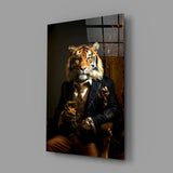 Gentleman Glass Wall Art|| Designer's Collection