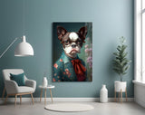 Dog Vogue Glass Wall Art|| Designer's Collection