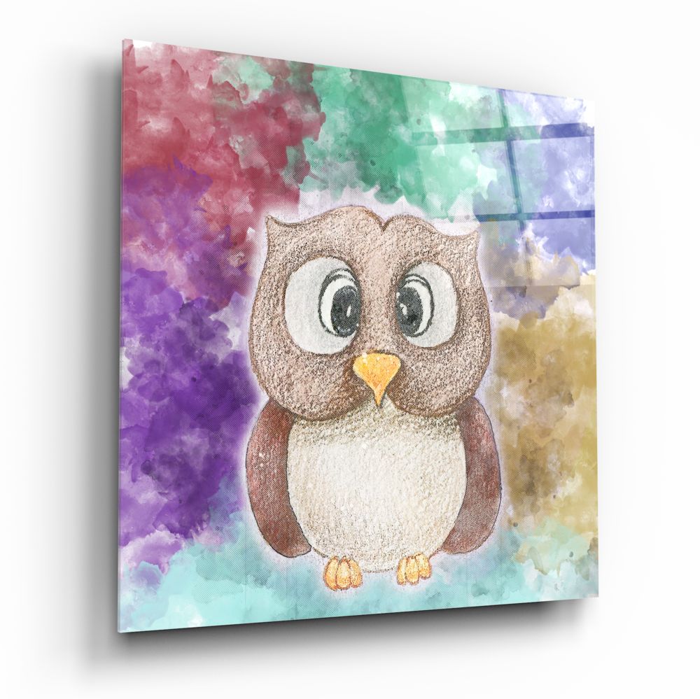 Owl Glass Wall Art