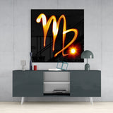 Horoscopes - Virgo Glass Wall Art