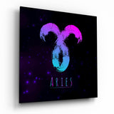 Horoscopes - Aries Glass Wall Art