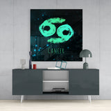 Horoscopes - Cancer Glass Wall Art