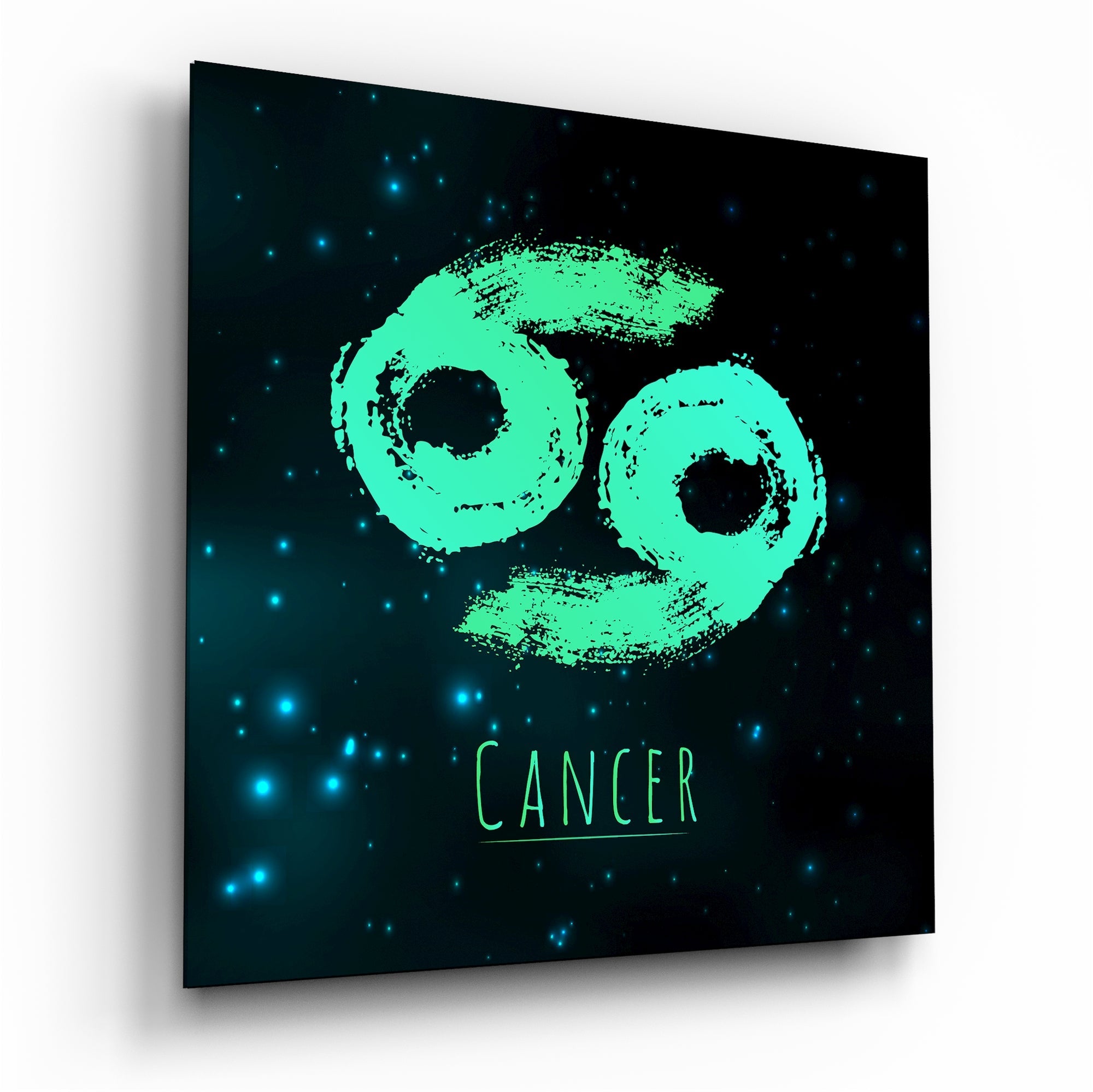 Horoscopes - Cancer Glass Wall Art