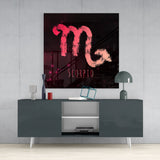 Horoscopes - Scorpio Glass Wall Art