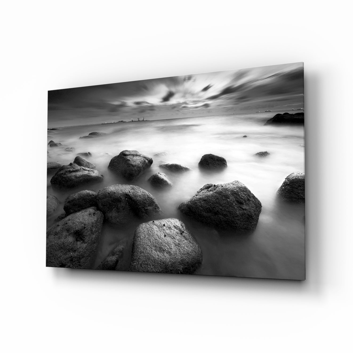 Cliffs Glass Wall Art