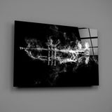 Trumpet Glass Wall Art