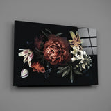 Floral Pattern Glass Wall Art