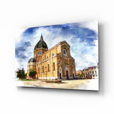 Historical Building Glass Wall Art