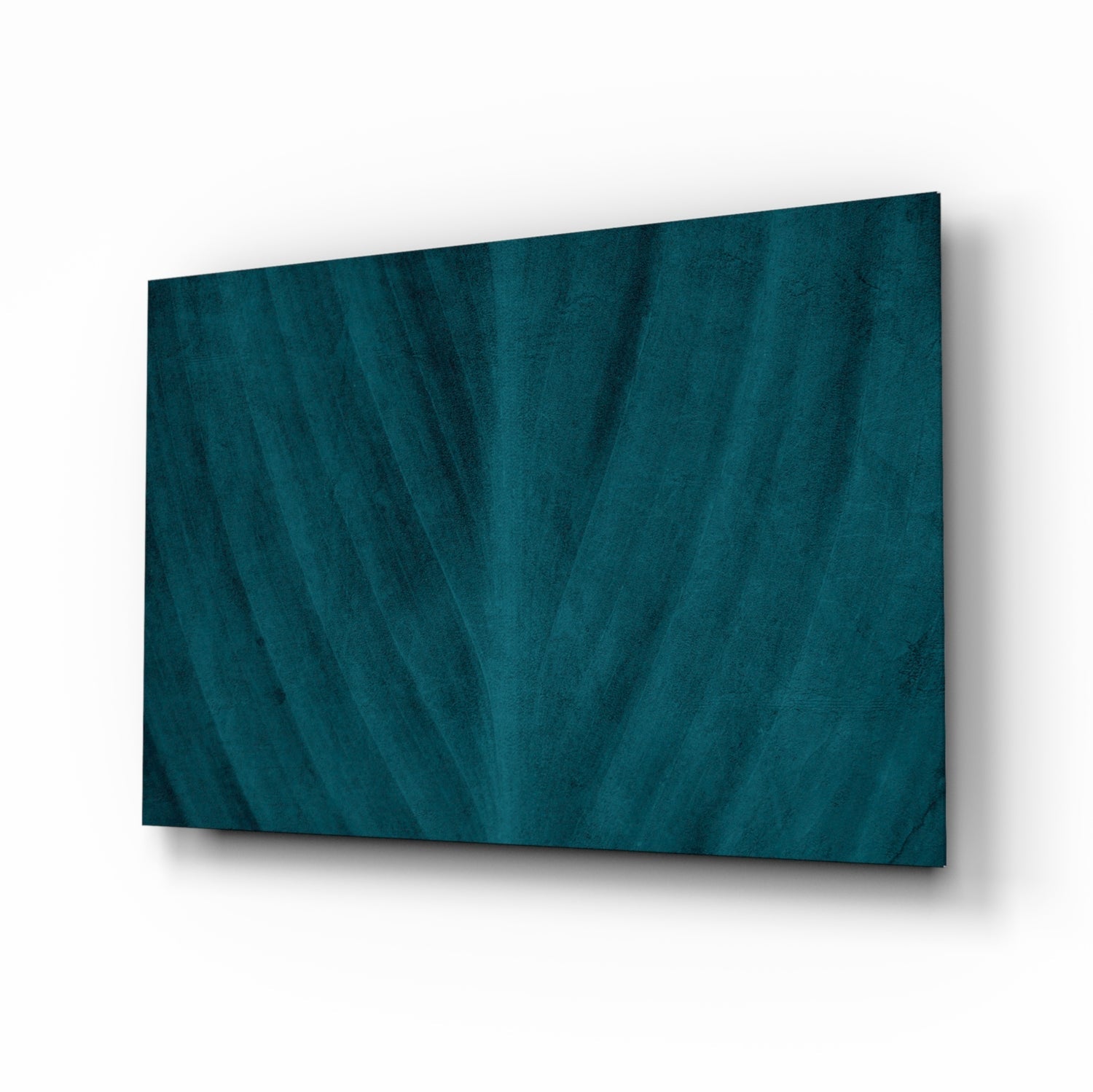 Green Leaf Glass Wall Art