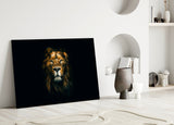 Lion Glass Wall Art