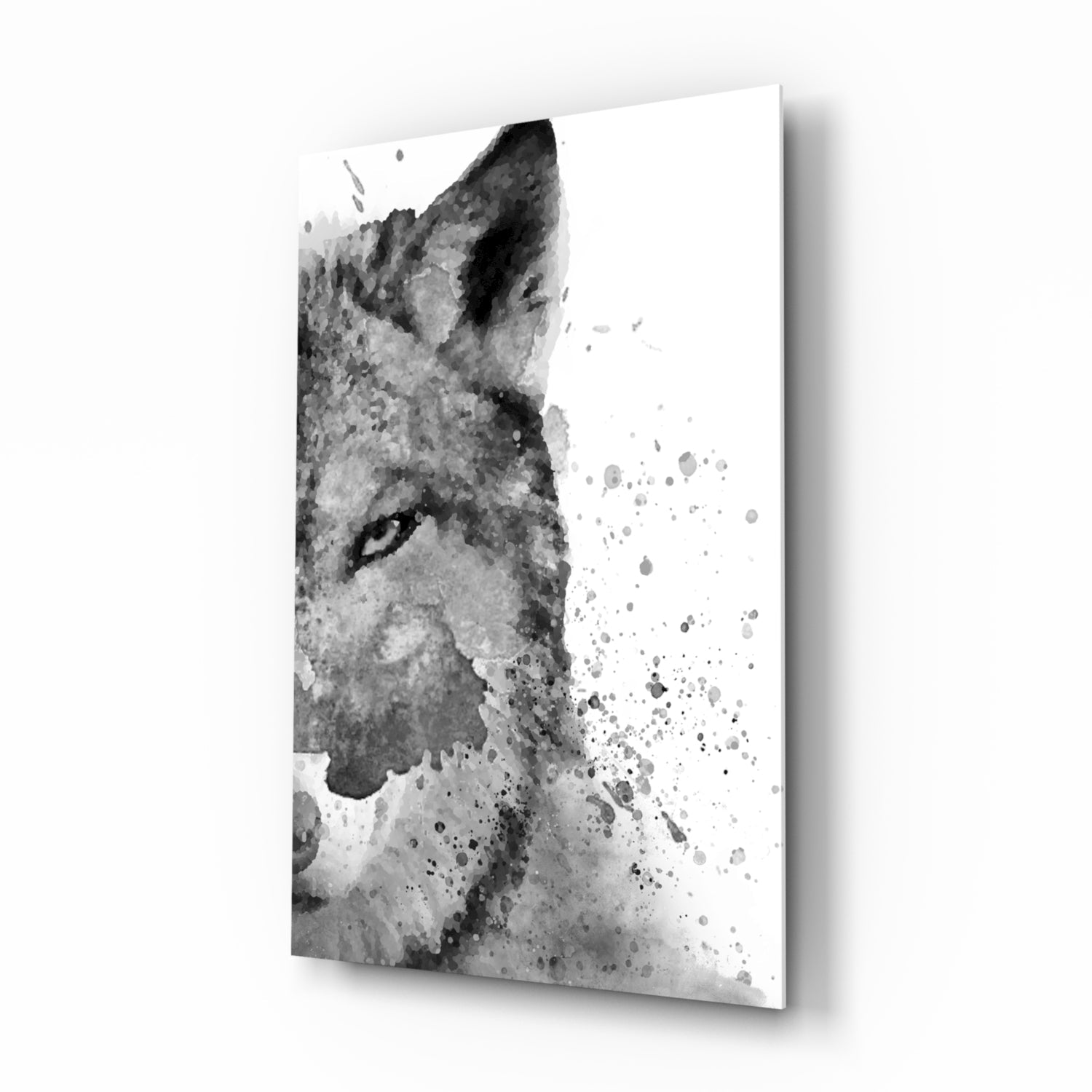 Wolf Glass Wall Art