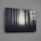 Foggy Forest Glass Wall Art