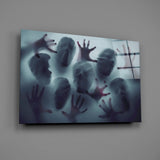 Silent Scream Glass Wall Art