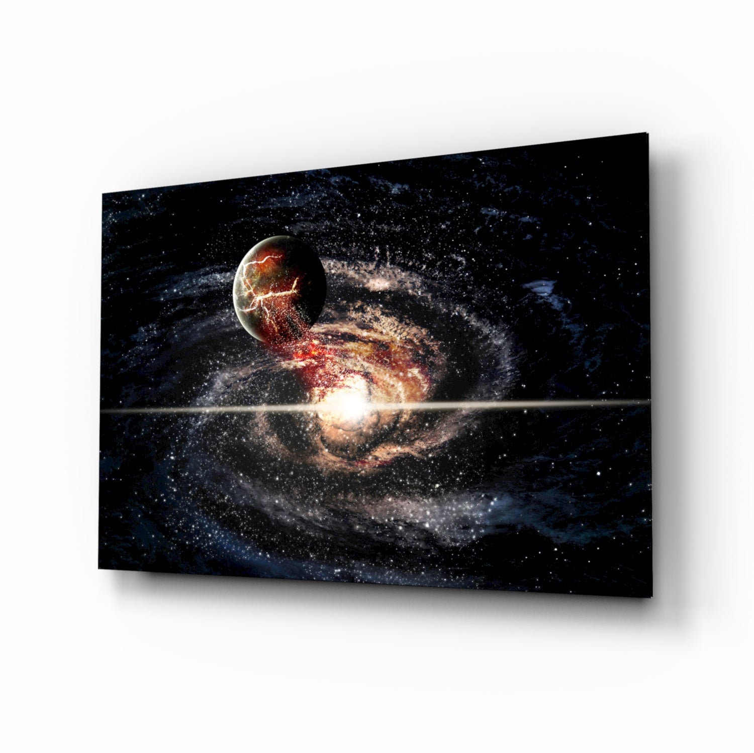 Space Glass Wall Art