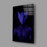 Darko Purple Glass Wall Art