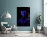 Darko Purple Glass Wall Art