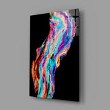 Colored Flow Glass Wall Art