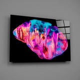 Abstract Pink Glass Wall Art