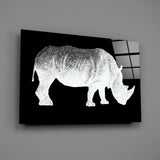 Rhino Glass Wall Art