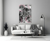 Angelou Words Glass Wall Art