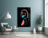 Abstract Colorful Portrait Glass Wall Art