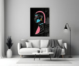 Abstract Colorful Portrait Glass Wall Art