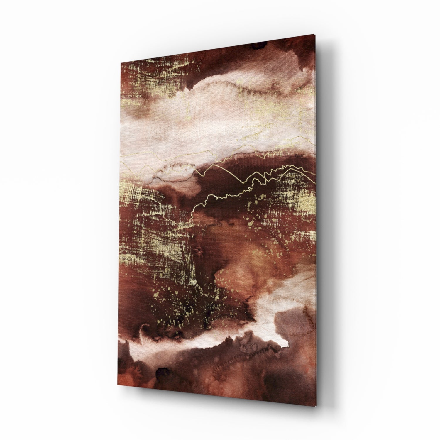 Abstract Earth Glass Wall Art