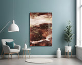 Abstract Earth Glass Wall Art