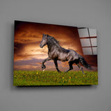 Nobility of Horse Glass Wall Art