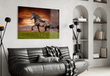 Nobility of Horse Glass Wall Art