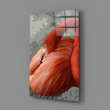 Flamingo Glass Wall Art