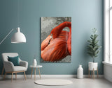 Flamingo Glass Wall Art