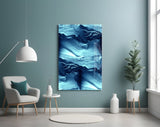 Blue Serenity Glass Wall Art