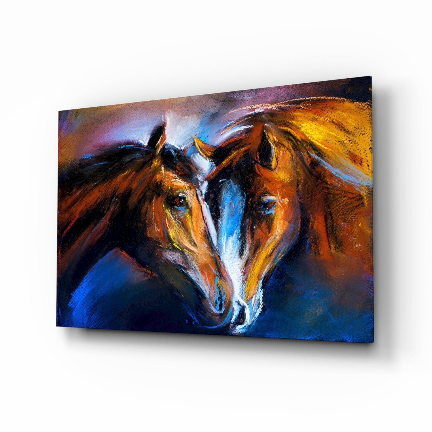 Horses Glass Wall Art