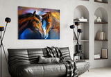 Horses Glass Wall Art