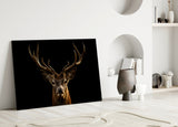 Deer Glass Wall Art