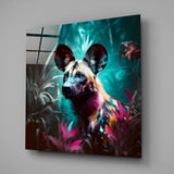 Forest Dog Glass Wall Art  || Designers Collection