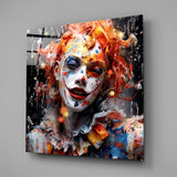 Clown Glass Wall Art