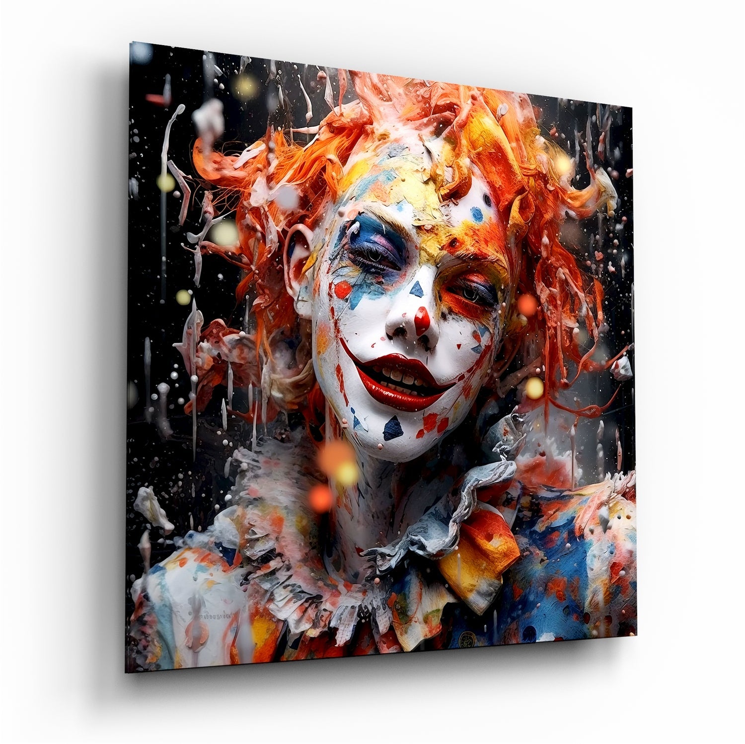 Clown Glass Wall Art