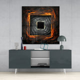 Square Hole Glass Wall Art