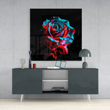 Rose Glass Wall Art