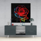 Rose Glass Wall Art