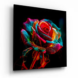 Rose Glass Wall Art