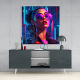 Young Girl Glass Wall Art