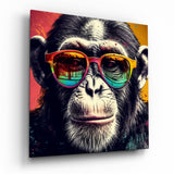 Cool Monkey Glass Wall Art