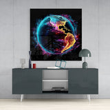 World Glass Wall Art