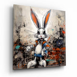 Rabbit Glass Wall Art