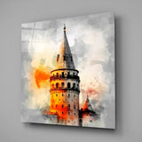 Galata Tower Glass Wall Art