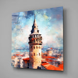 Galata Tower Glass Wall Art